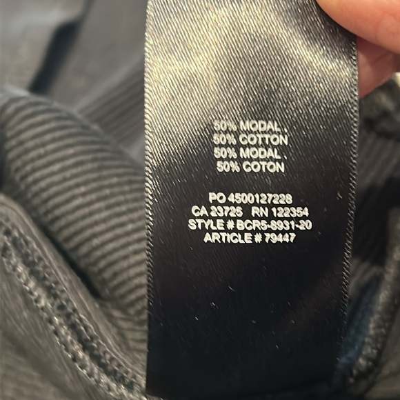 Aritzia Community Black Crew-neck Tank Ribbed Knit Sleeveless Midi Dress Size S - Picture 6 of 14